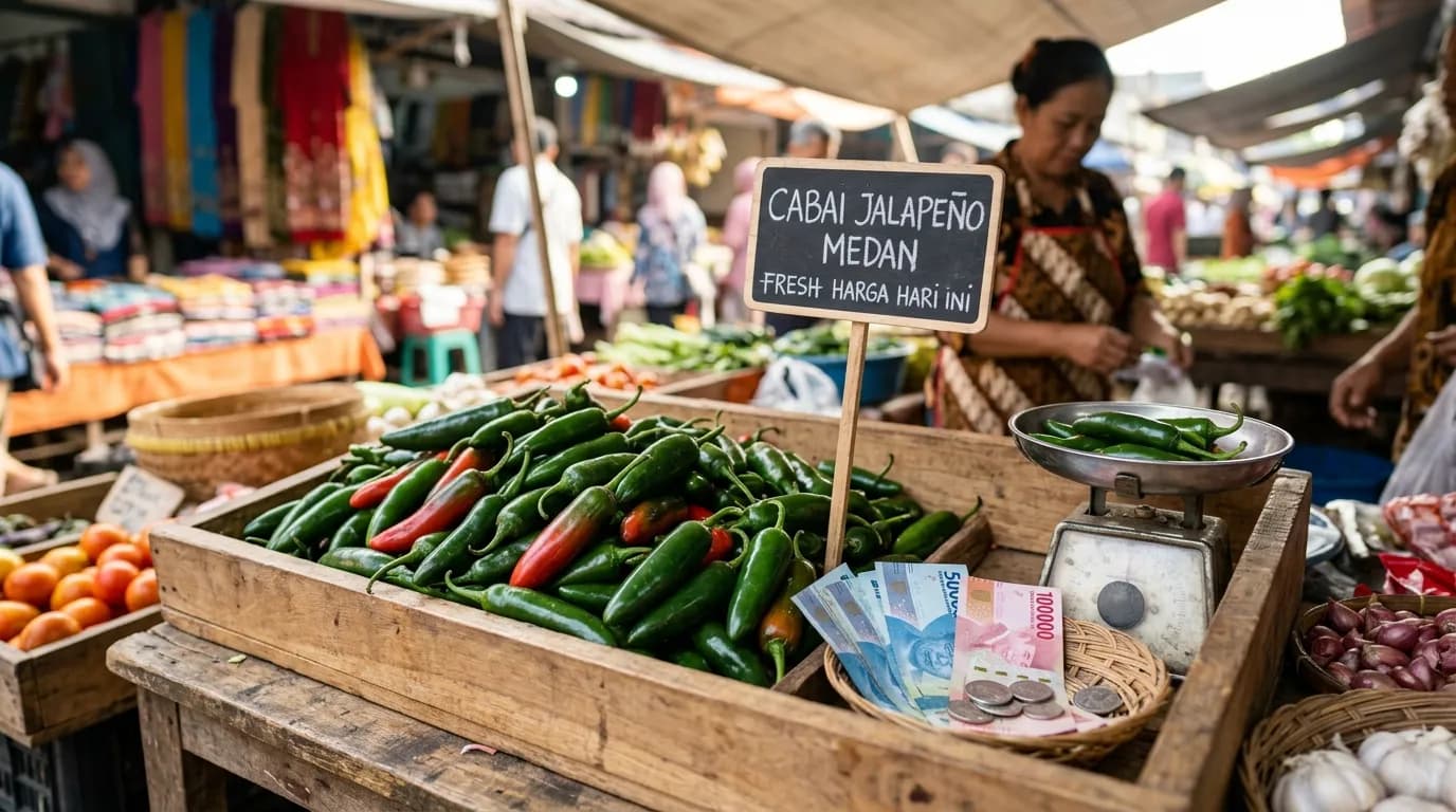 5 Update terbaru harga cabai jalapeno Medan hari ini